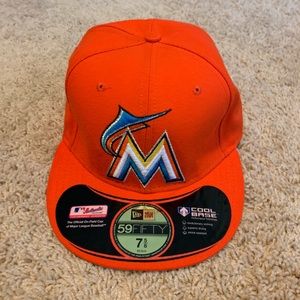 Florida Marlins Orange Hat 7-5/8